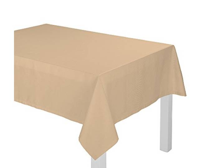 adam Uni Collection Tischdecke, Bio Baumwolle, Beige, 80 x 80 cm