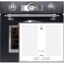 Kaiser Empire EH 6355 Em Sil Einbau Elektrobackofen 60 cm 67 L+ KCT  67 FIW  Induktion Kochfeld 60 cm