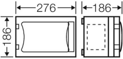 HENSEL Boîtier vide EB 216 × 126 × 136 mm FP 0141 (68000302)