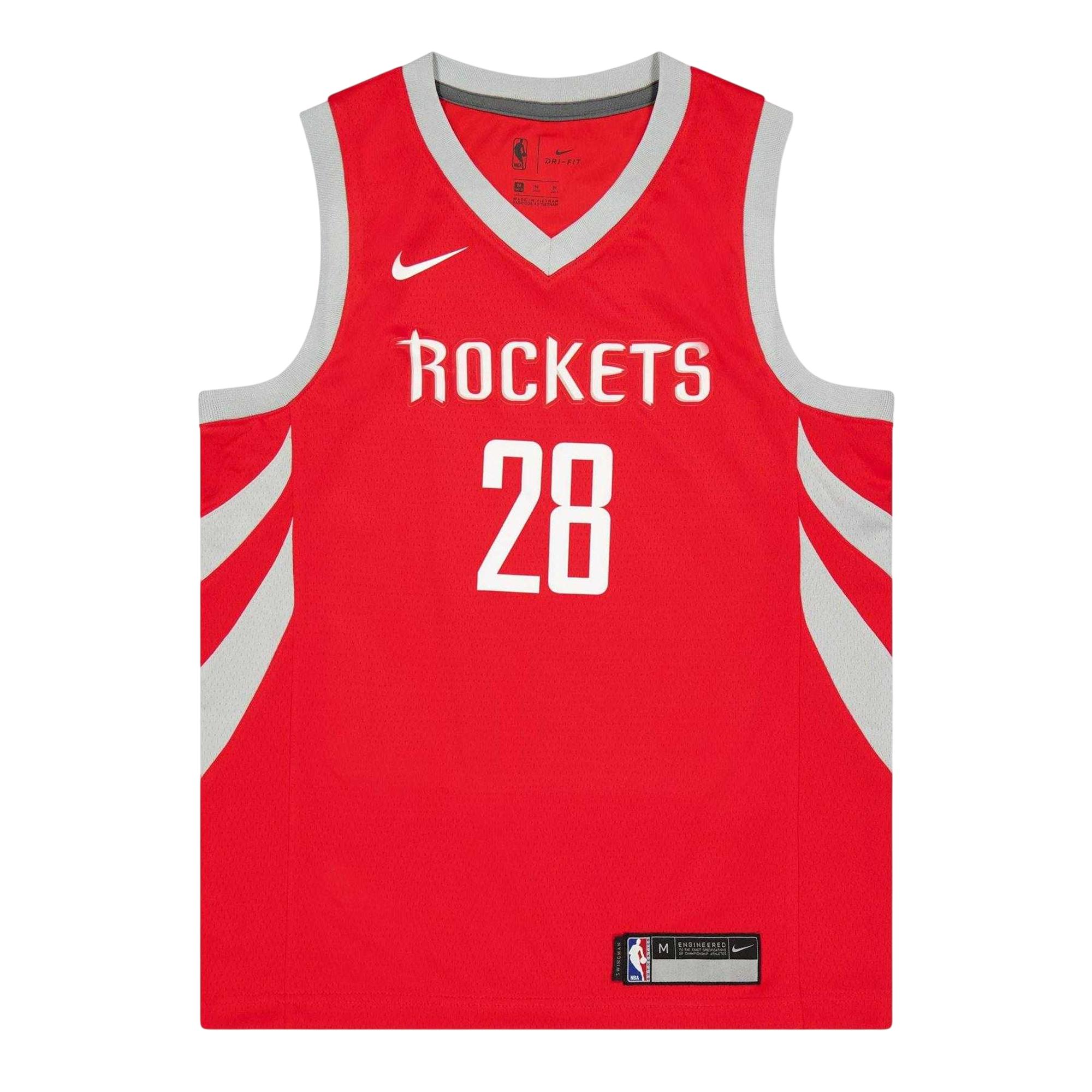 Nike Harden Houston Rockets basketbalshirt voor kinderen (Universiteitsrood)