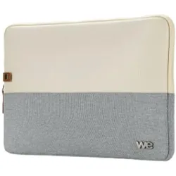 We-Vibe HOUSSE sleeve PC 15.6" bicolore Beige/Gris, protection antchoc, attache antivo (15.60"), Notebooktasche, Grau, Beige