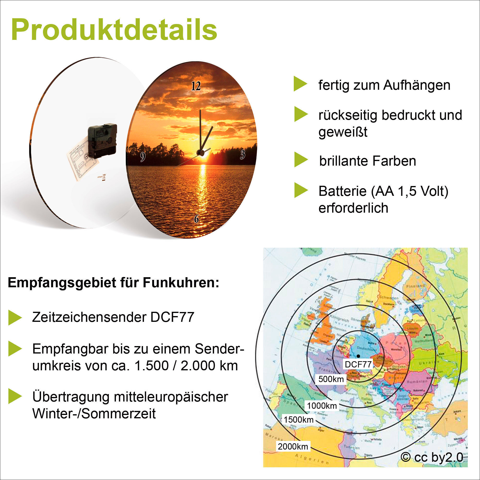 OTTO home "Aurum" wahlweise mit Quarz- oder Funkuhrwerk, lautlos ohne Tickgeräusche