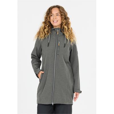 Softshelljacke WHISTLER "Thora", Damen, Gr. 38, grau, 96% Polyester, 4% Elasthan, unifarben, normal, ohne Ausschnitt, Jacken Softshelljacke, in wasser- und windabweisender Qualität