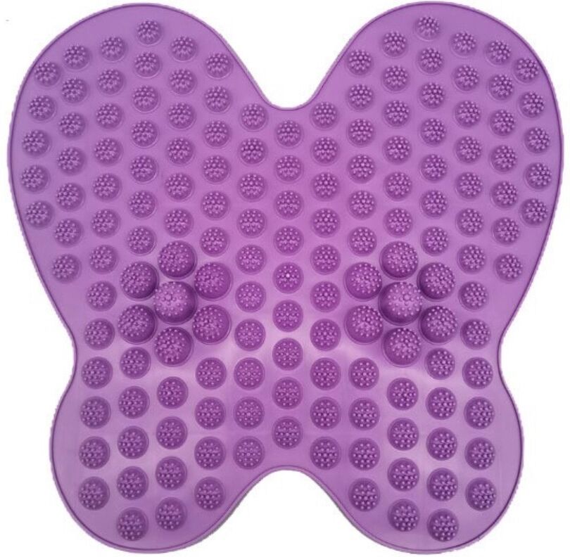 INF Tapis de massage plantaire en forme de papillon, TPE, stimulation par acupression pour soulager la fatigue des pieds et Violet