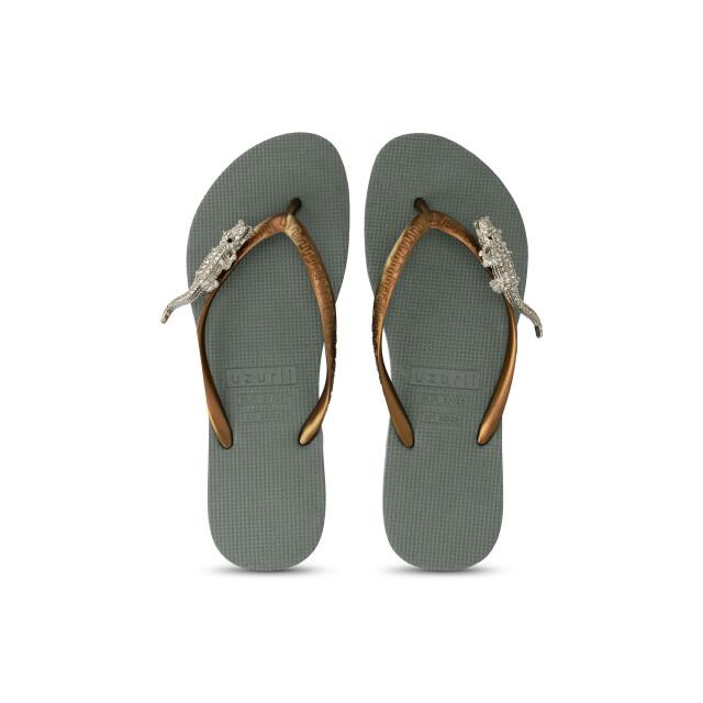 Uzurii Silver crocodile switch legergroen