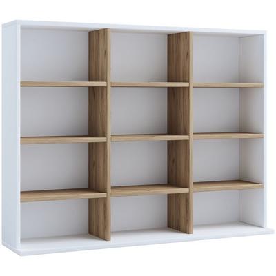 Holz CD DVD Standregal Bücherregal Regal Megosa L