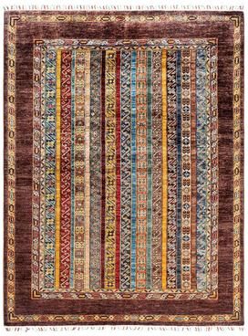 Overton "Tribal One-of-a-Kind Hand-Knotted Area Rug - Brown, 4' 10"" x 6' 3"" - 4' 10"" x 6' 3"""