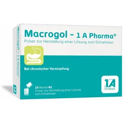 Macrogol - 1 A Pharma Plv.z.her.e.lsg.z.einnehmen 10 ST