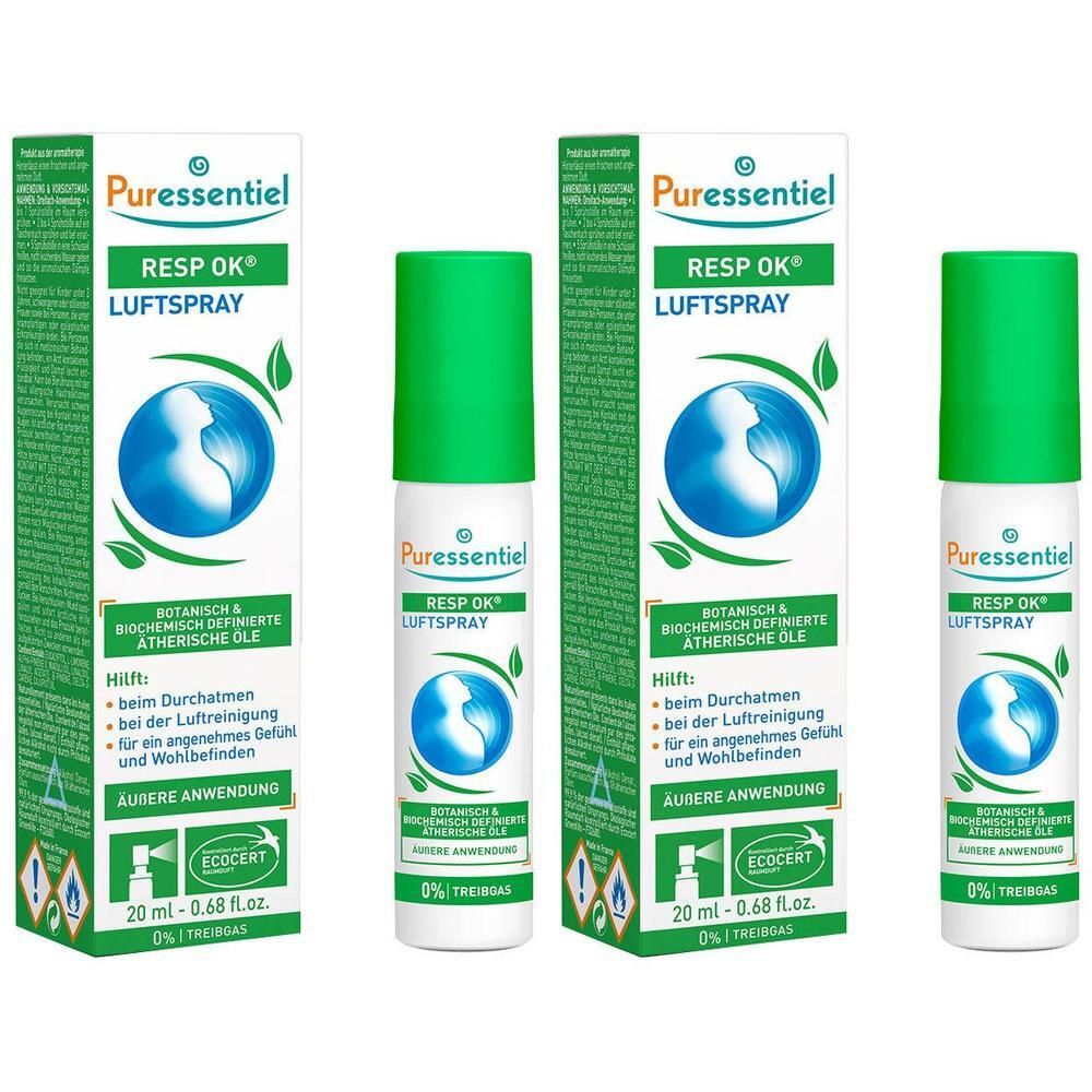 Puressentiel Resp OK Atemwege Luftspray 2x 2x20 ml Spray