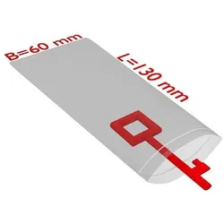 Transpak, Verpackungsmaterial, Druckverschlussbeutel Masse 60x130mm Stärke 50μ PE transparent