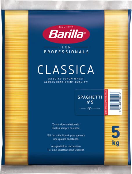 Barilla Classica Spaghetti 5,0 kg 622209009