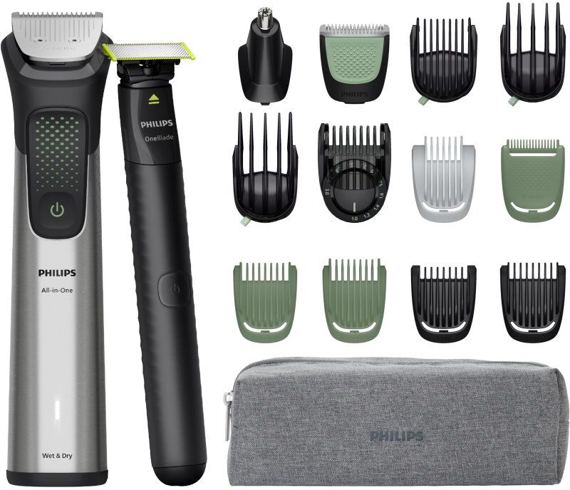 Series 9000 MG9535/15 tondeuse multifonctionnelle + Philips One Blade Face 1 pcs