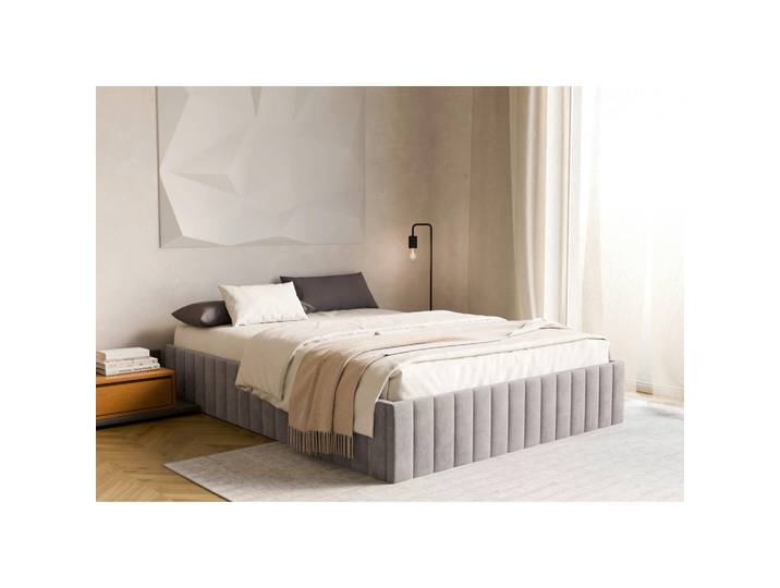 Boxxx Polsterbett, Hellgrau, Birke, Schichtholz, 180x200 cm, Bettkasten, in verschiedenen Größen erhältlich, Schlafzimmer, Betten, Polsterbetten