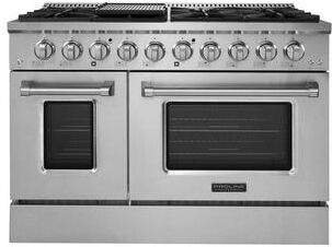 Proline Range Hoods "Proline PLSR 48GE 48"" Dual Fuel Range   Stainless Steel"