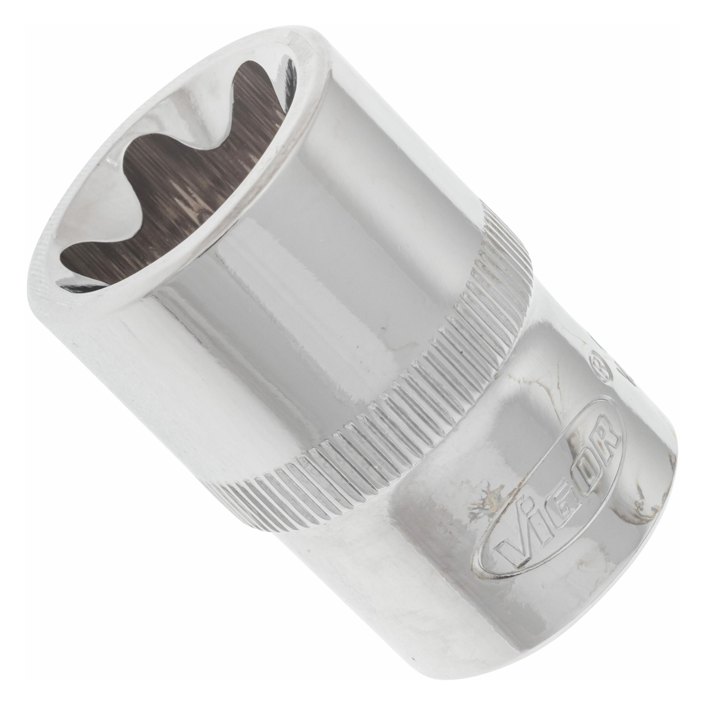 Vigor T-Profil Steckschlüsseleinsatz V2735 Vierkant12,5 mm (1/2 Zoll) E Profil E22 (V2735)