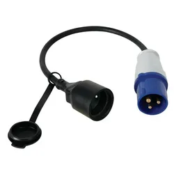 Perel Kabel - Kupplung Auf Cee-Stecker - Stecker-Typ E (Französisches System) - H07Rn-F 3G2.5 - 0.4 M