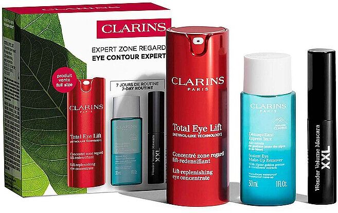 Clarins Geschenkset - Total Eye Lift Set 30ml / 15ml / 3ml EG