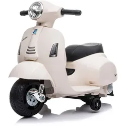 Chipolino Kindermotorrad Mini Vespa, Elektrofahrzeug, Stützräder, 30 W, 2,5 km/h weiß