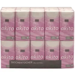 Fripa Papiertaschentuch akito 6010604 21x21cm weiß 30x10 Stück