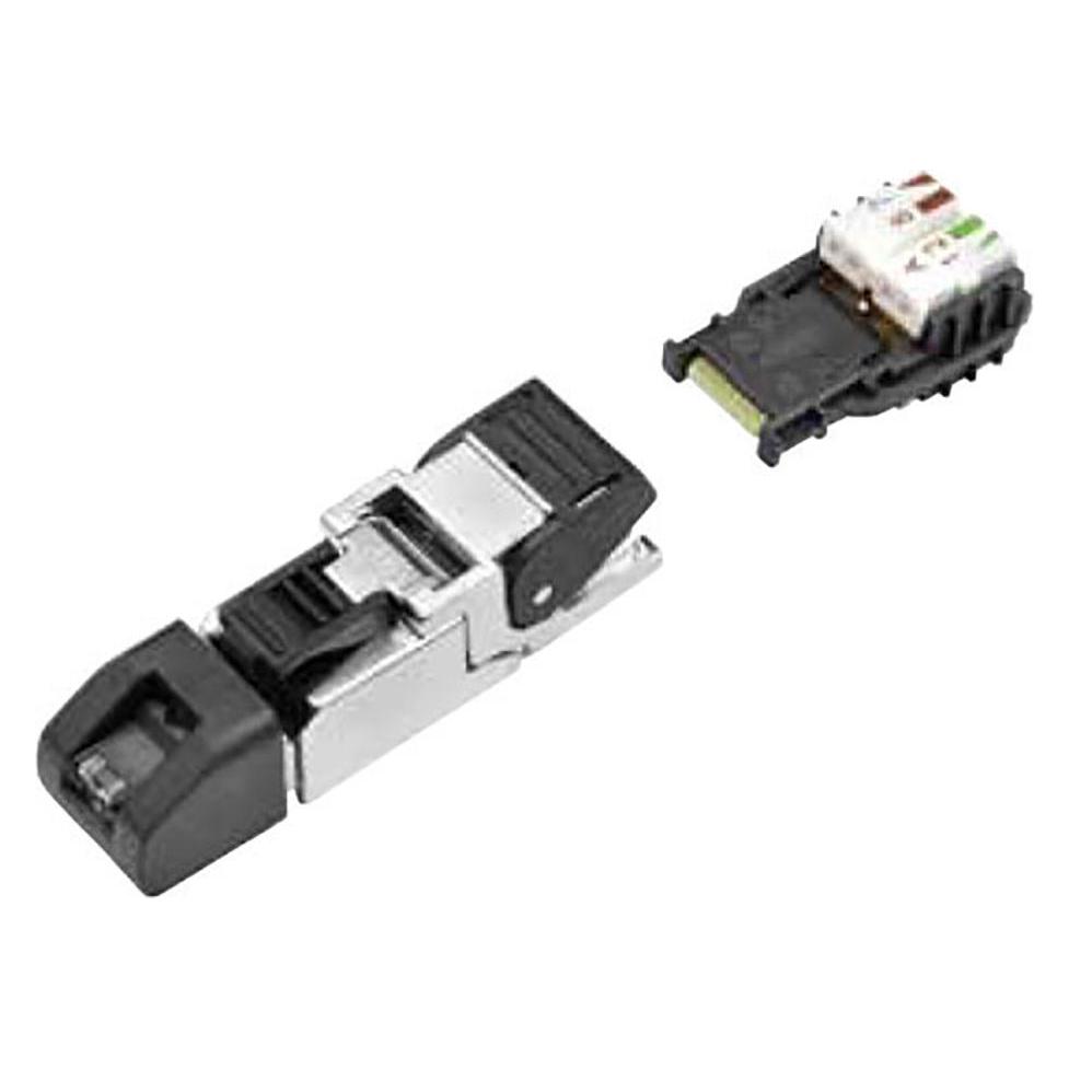 Schubiger Field attachable RJ45 shielded connector, TIA-568B, AWG26/1-24/1, AWG27/7-AWG24/7 (99 9687 809 08)