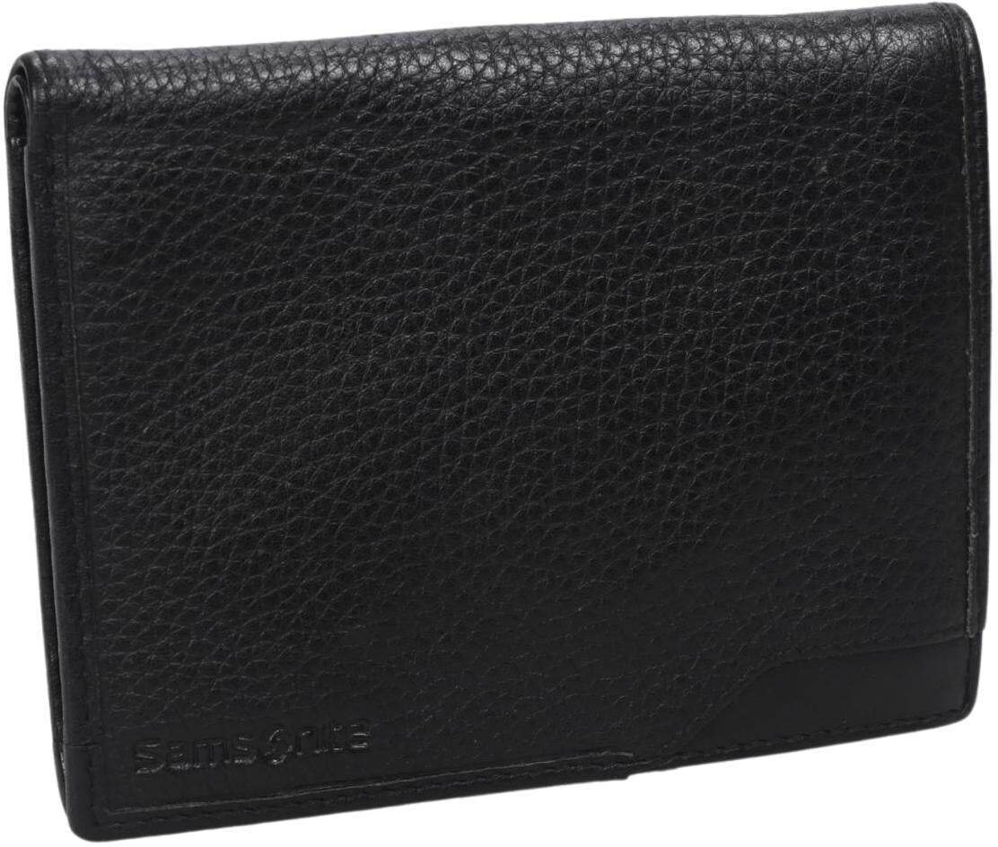 Samsonite Herren Portemonnaie, Schwarz, Leder - Second Hand