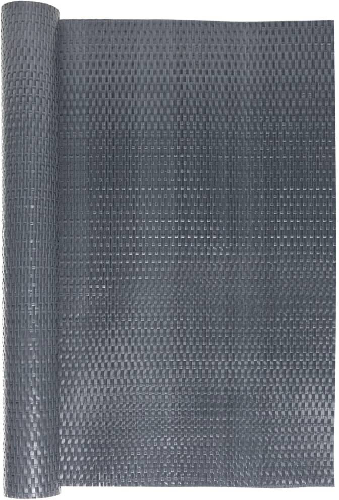 Dakota Fields Catrenia Polyethylene Balcony Privacy Screen Anthracite 400cm W x 90cm D