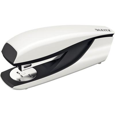 LEITZ Heftgerät Metall WOW weiß, Leistung: 30 Blatt, Heftarten: geschlossen, offen, genagelt, Klammern: P3 (24/6 oder 26/6)