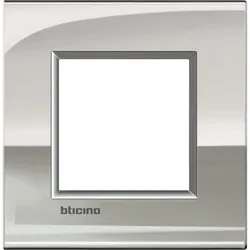 Legrand LNE4802PL Abdeckrahmen Light Air Europe: 1-fach, 2 Module, Farbe: Palladium