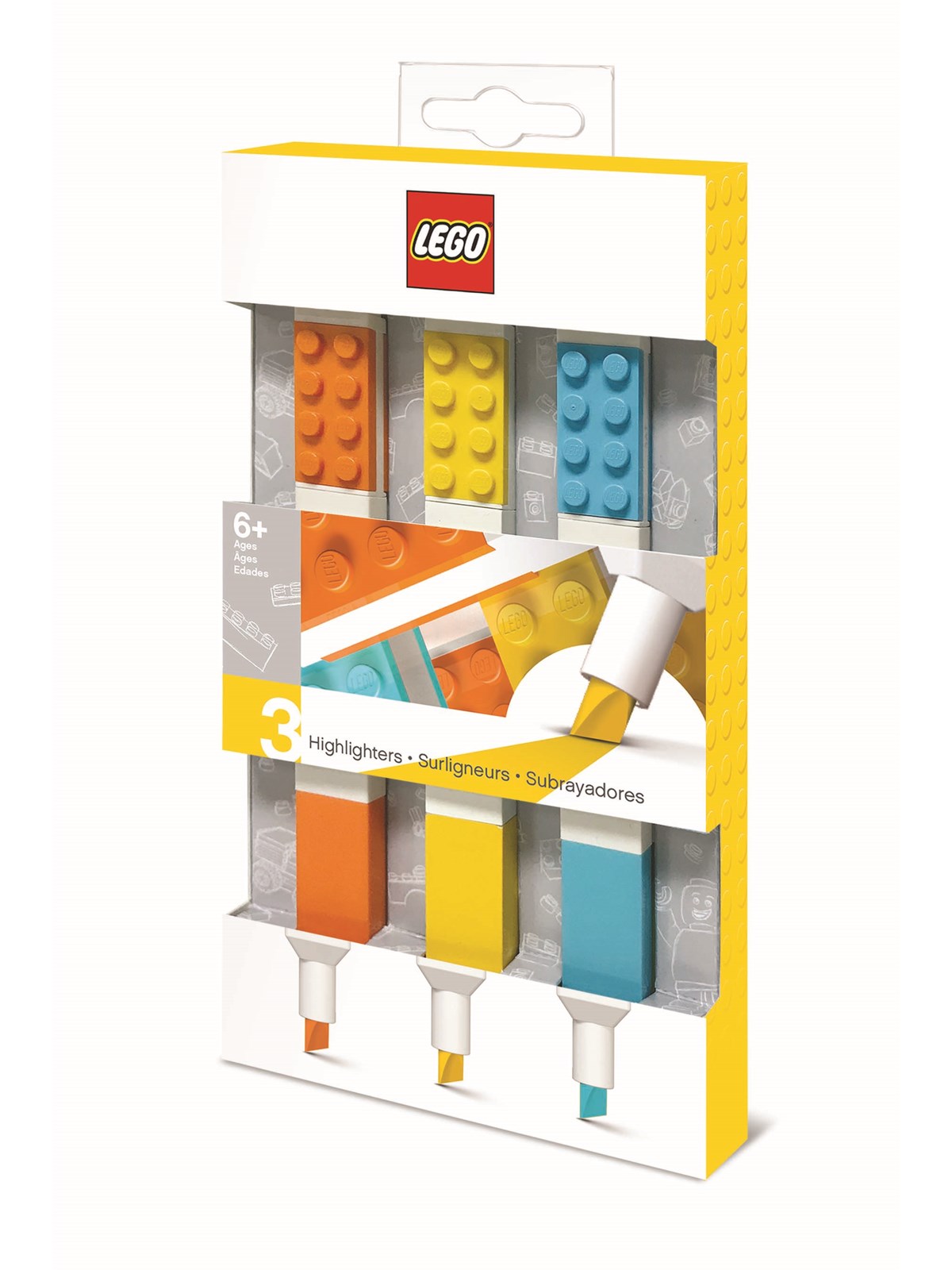 Euromic LEGO STATIONERY highlighter 3 pcs. ORANG/YEL/TURQ