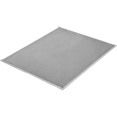 Badematte KLEINE WOLKE "»Velvet«, Badvorleger, Badezimmer Teppich", grau (platin), H:5mm, Polyester, Badematten, Badematte, Badteppich, Uni Farben, Samt-Optik, leichter Schimmer