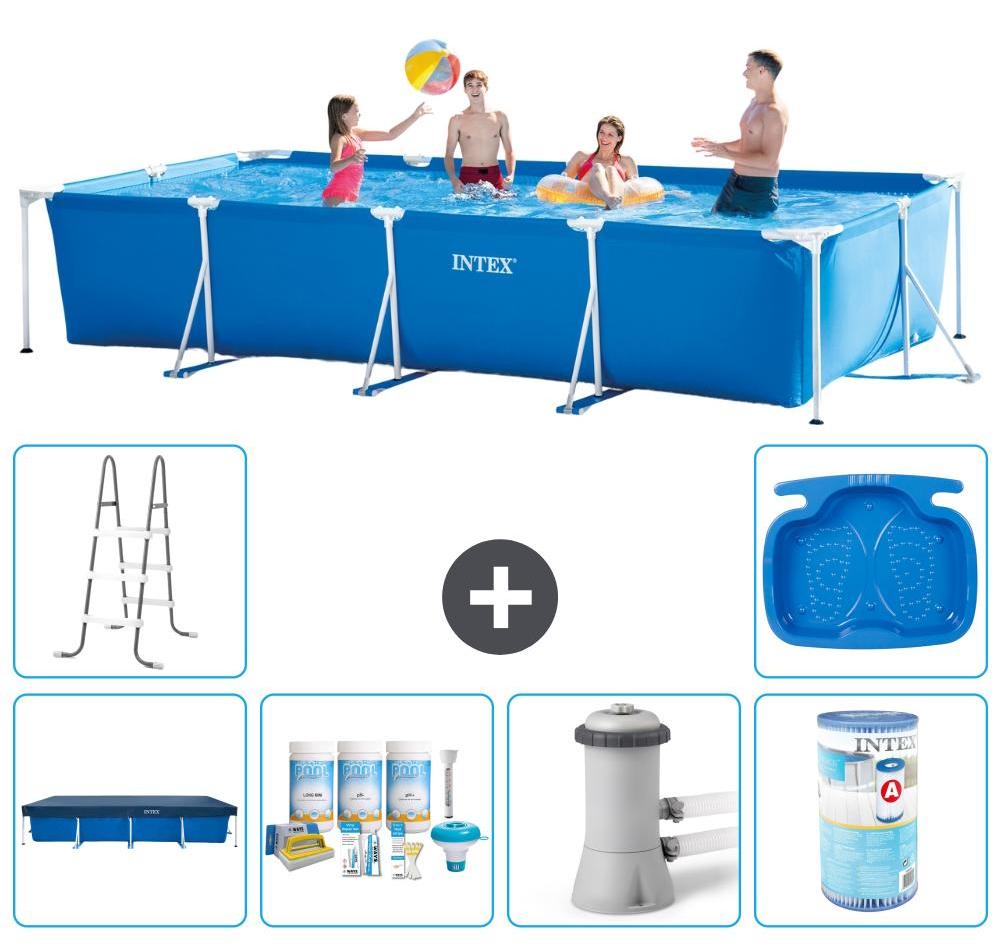 Rechteckiger Frame Pool - 450x220x84 cm - 7-teilig S30258
