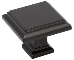 "Utopia Alley Dover Cabinet Ring Pull Knob-Matt Black Drawer Drop Pull Knobs 1.26"""