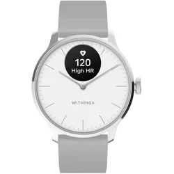 WITHINGS - SCANWATCH LIGHT - silver white grey silicon / 37mm
