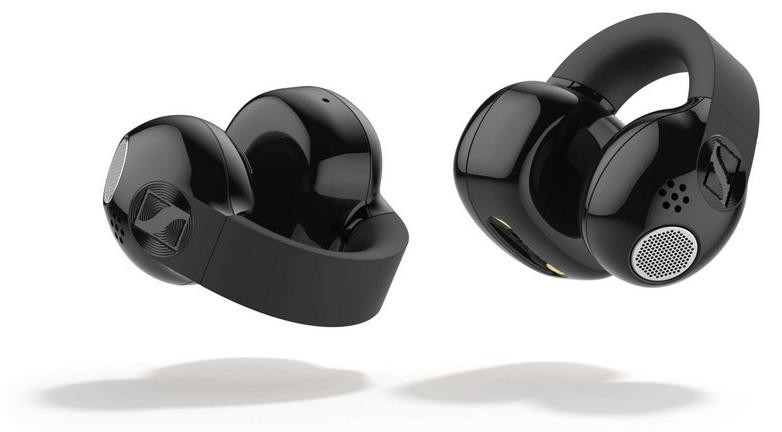 Sennheiser ACCENTUM Clip draadloze oordopjes met stereo (TWS) voor telefoongesprekken en muziek, Bluetooth, zwart
