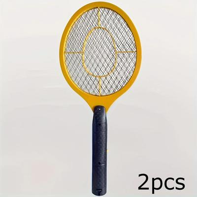 Lightweight Electric Mosquito Swatter Compact High Efficiency Bug Zapper Racket 2 Pcs