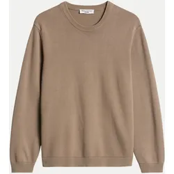 Pullover aus reiner Bio-Baumwolle Braun XL