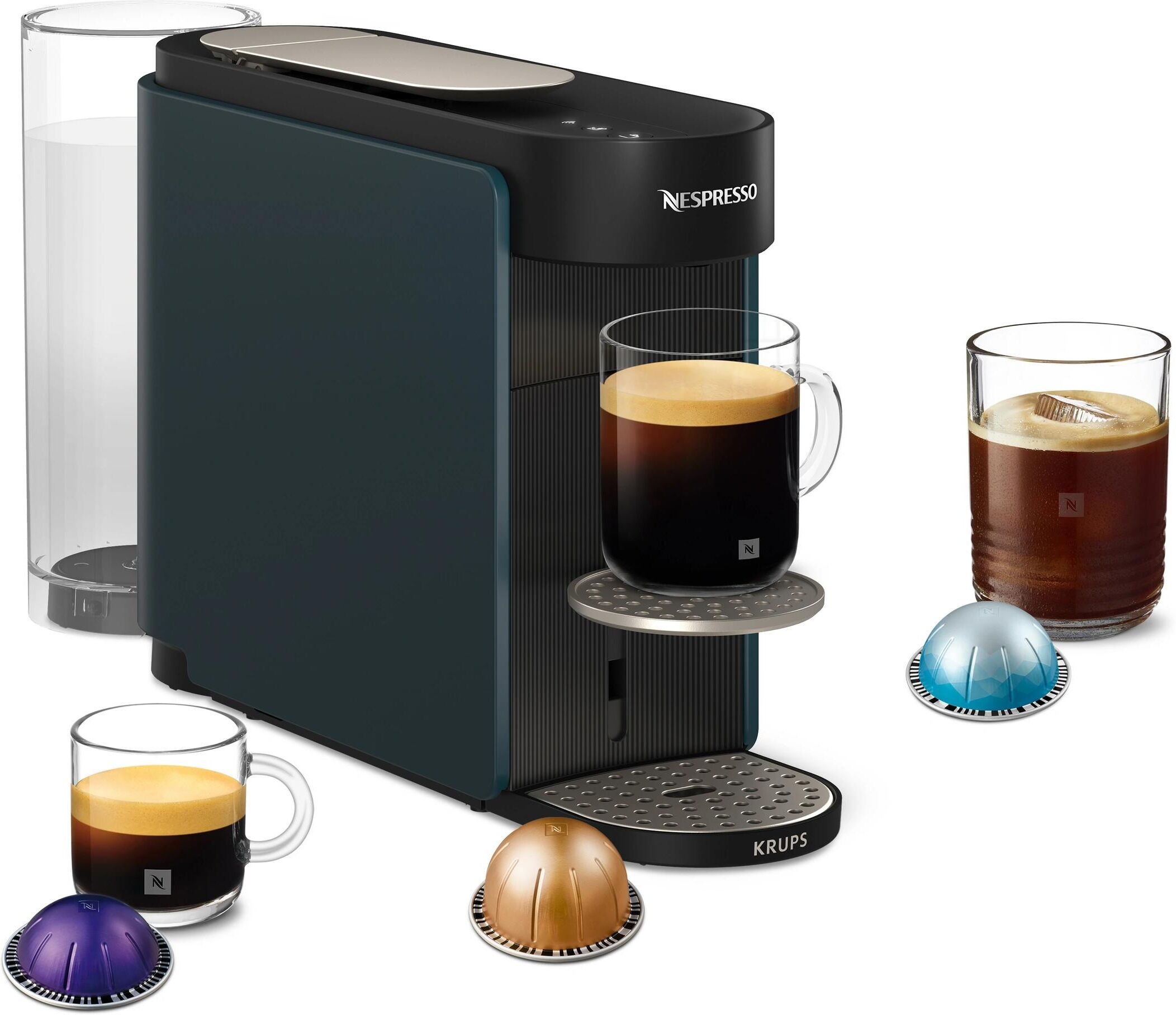 Krups Kapselmaschine "Nespresso Vertuo Up", Energieeffizienz: A++, braun (blau), Kaffeemaschinen, Kapselmaschine blau Einheitsgröße
