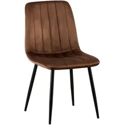 CLP Stuhl Dijon Samt   Farbe: braun, Material: Samt