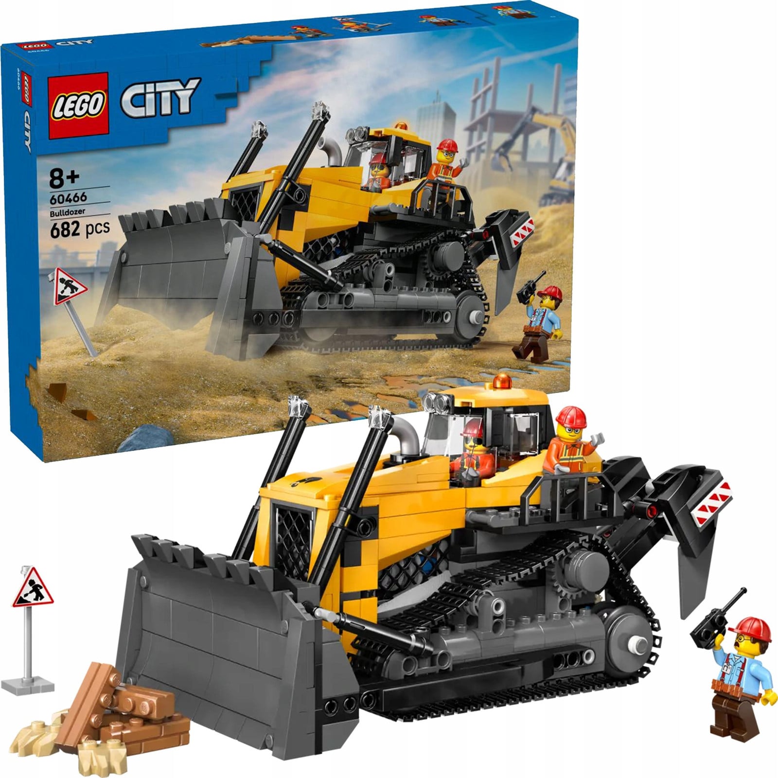 LEGO City gele bulldozer 60466