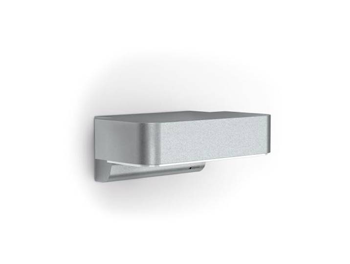 Steinel Außenleuchte L 800 SC Silber, 7.5 W, smartes LED Downlight, Bewegungsmelder, vernetzbar, per App bedienbar