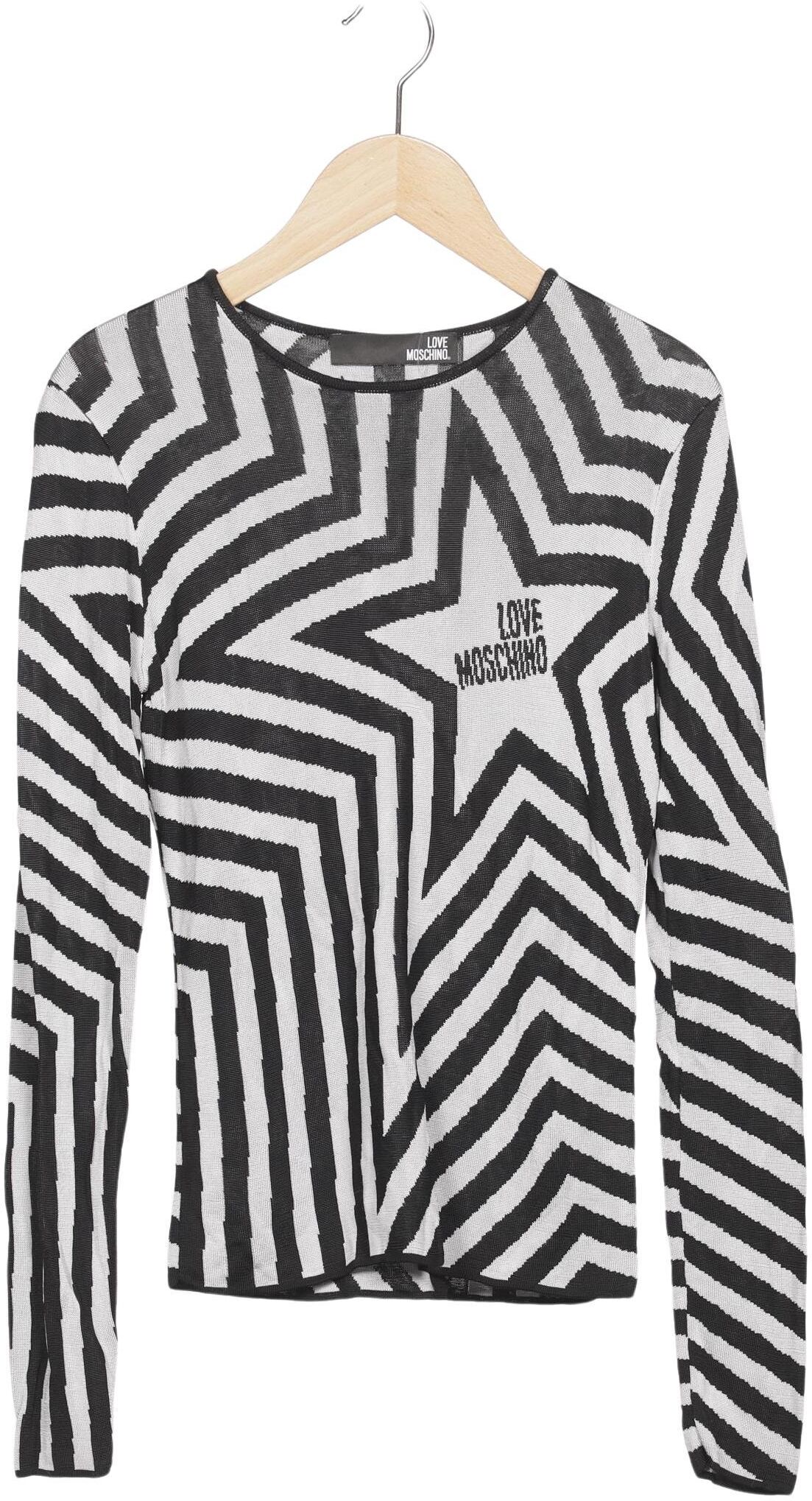 Love Moschino Damen Pullover, Grau, Gr. S, Viskose - Second Hand