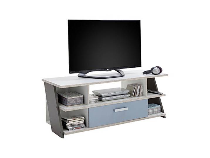 FMD furniture Lowboard, Spanplatte, Sandeiche/farbig, ca. 135 x 51,5 x 50 cm