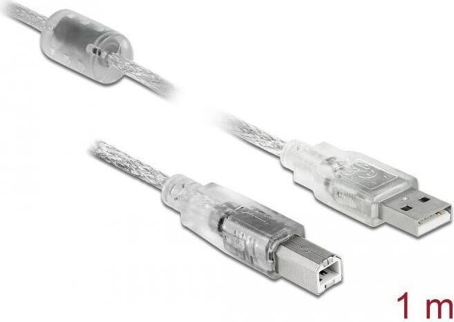 Delock USB-kabel USB Type B mannelijk naar USB mannelijk