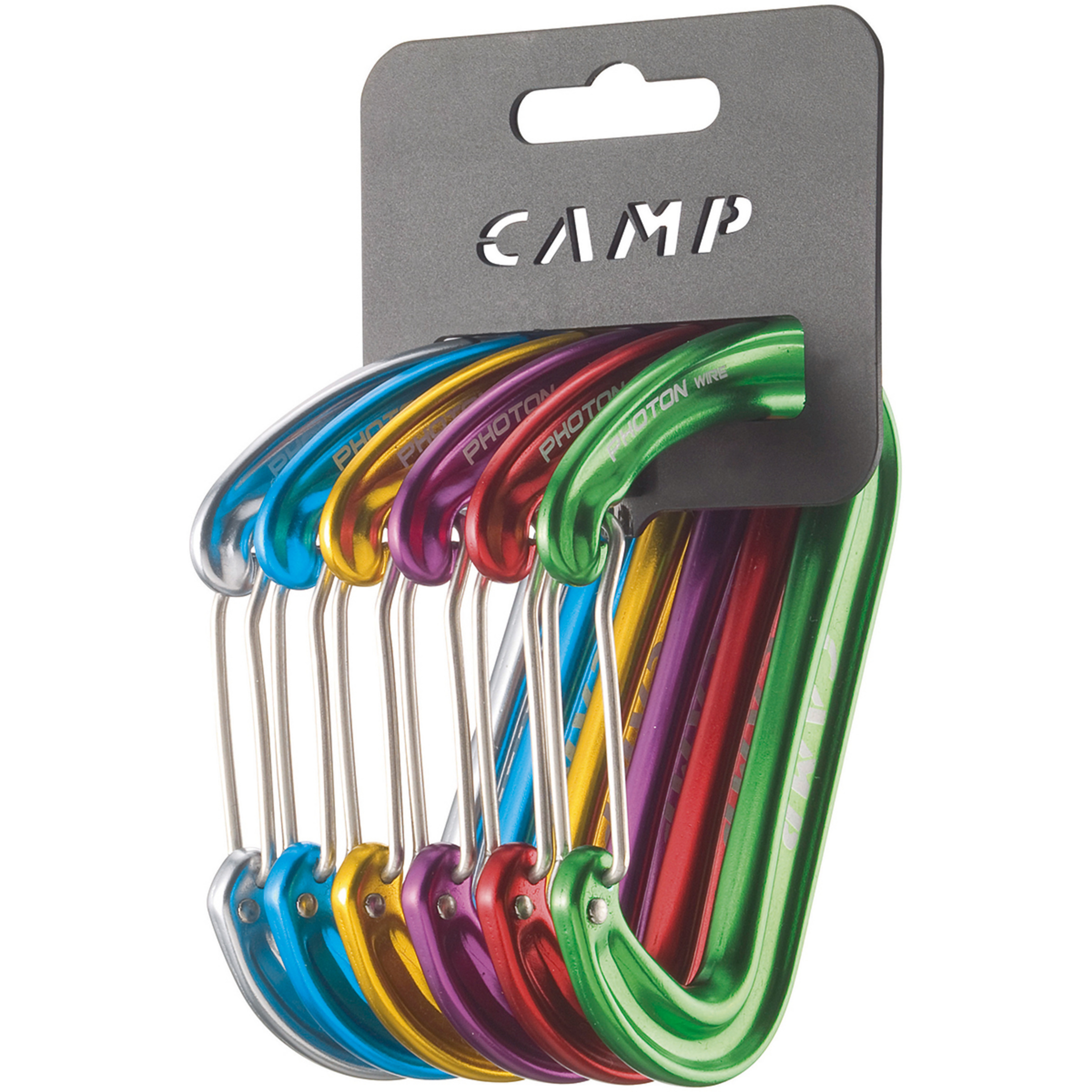 Camp Photon Wire Karabiner 6er Pack Karabiner mehrfarbig Alpinklettern