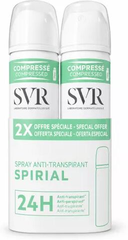 SVR Spirial Desodorante Antitranspirante Intensivo Spray 2x75ml