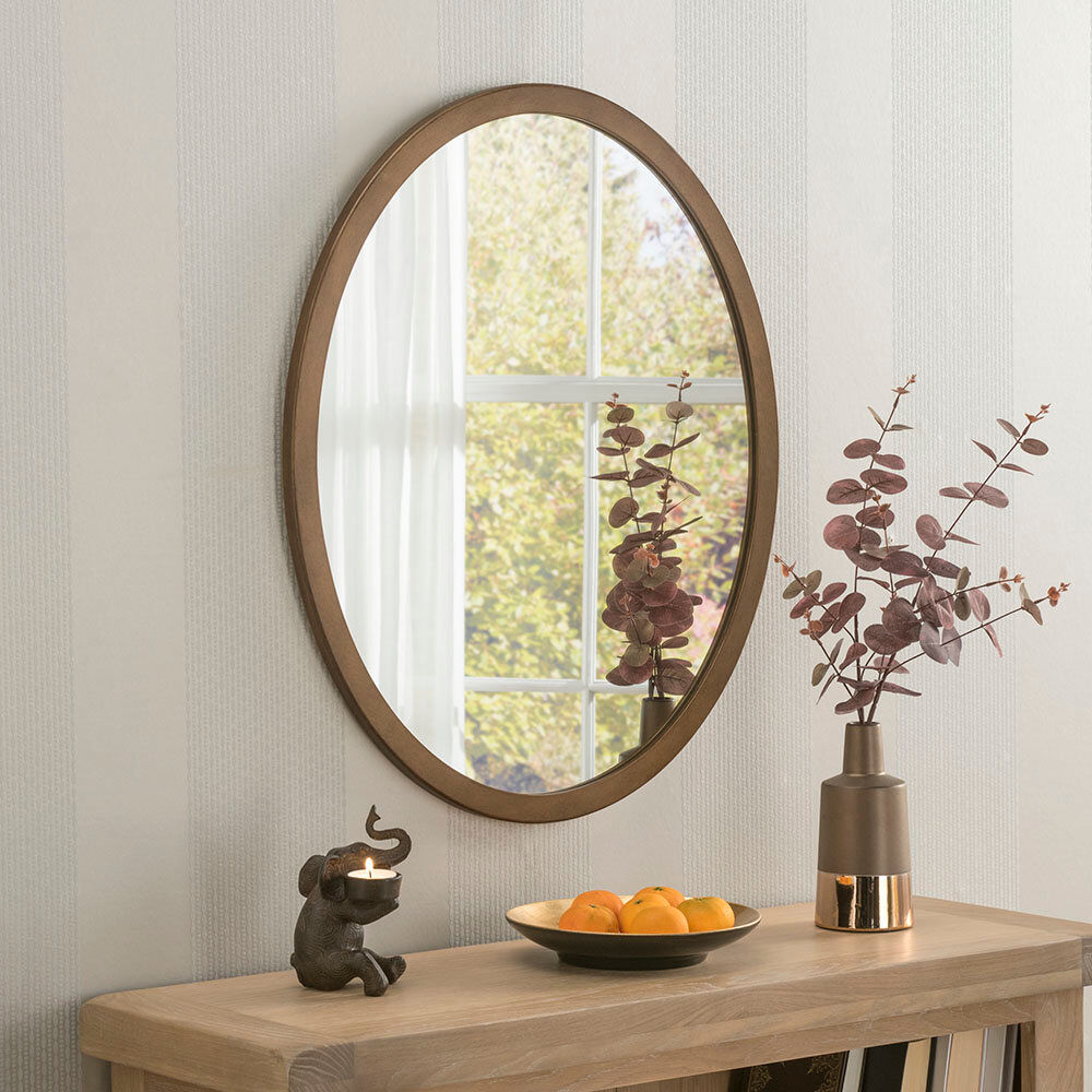 Zipcode Design Maureen Oval Wall Mirror Bronze 54.5cm H x 44.5cm W