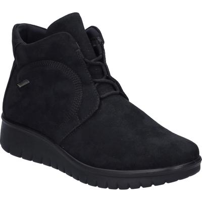 Schnürschuh JOSEF SEIBEL "Calais 80, schwarz", Damen, Gr. 35, schwarz, Obermaterial: 100% Textilmaterial TEXMAT., Schuhe Schnürschuh