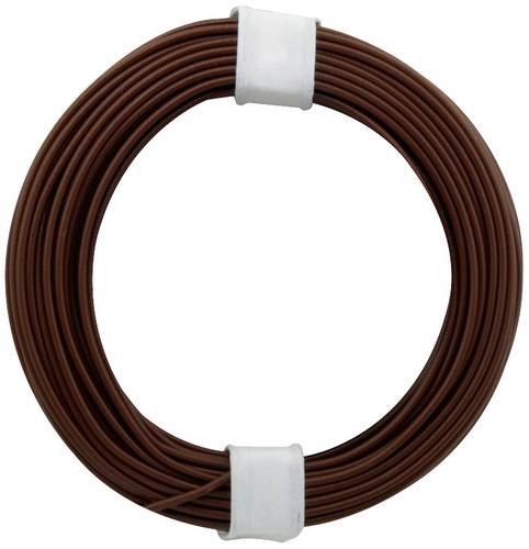 Donau Elektronik 118-8-D Litze 1 x 0.14mm² Dunkelbraun 10m