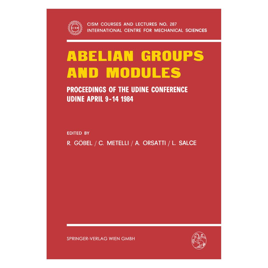 Springer Abelian Groups and Modules (Englisch, Softcover, A. Orsatti, C. Metelli, L. Salce, R. Göbel) (55563822)