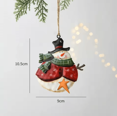 Inspire Picks Nordic Double Sided Christmas Tree Ornament Iron Angel & Soldier Hanging Decoration a03